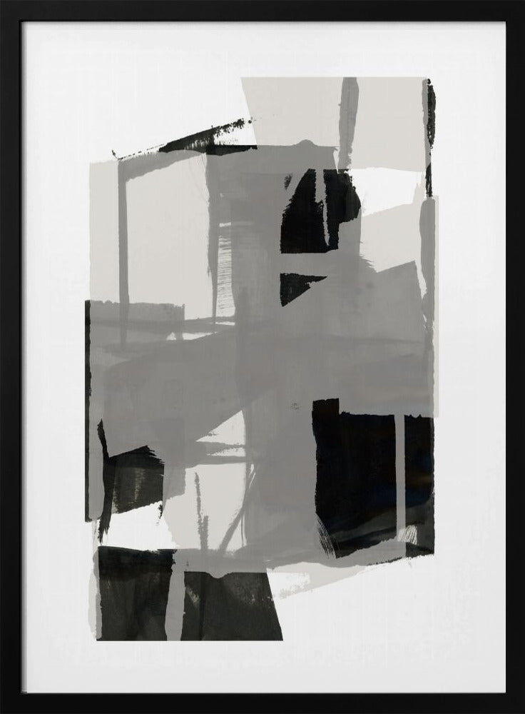 Black and White Abstract Composition No.5 | Poster