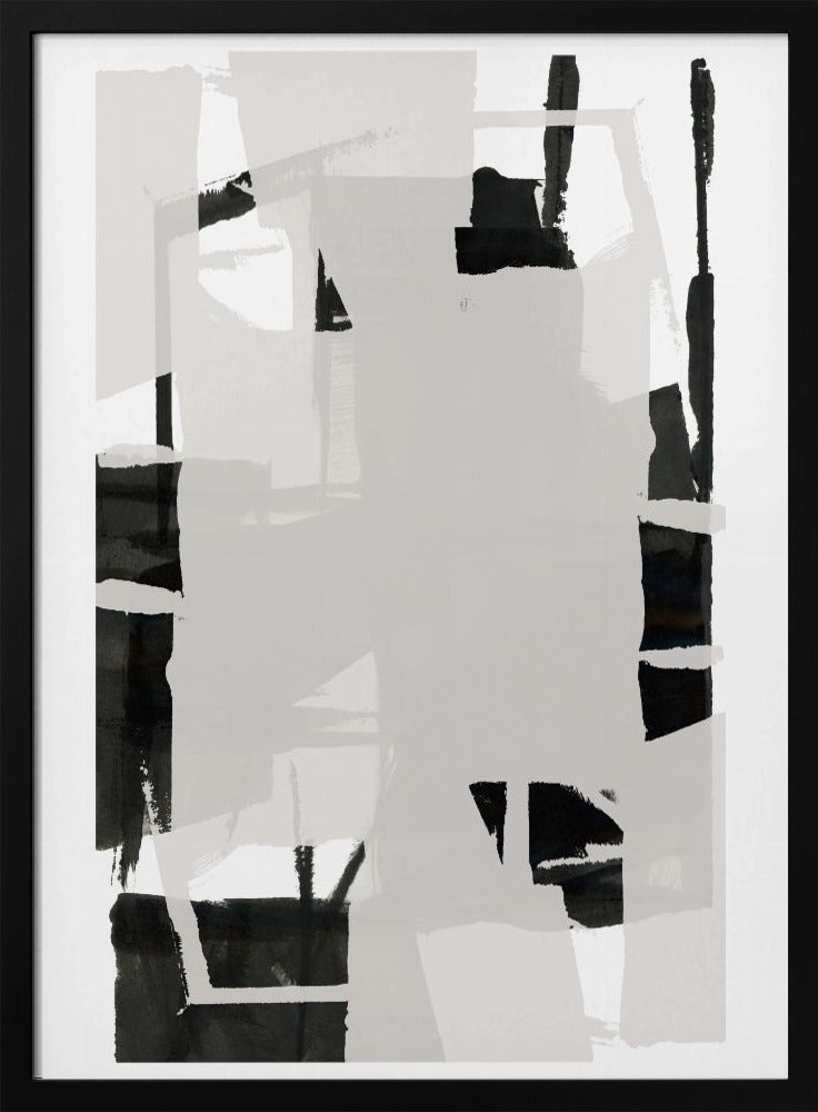 Black and White Abstract Composition No.6 | Poster