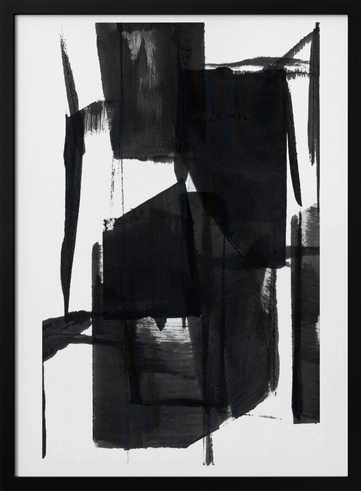 Black and White Abstract Composition No.7 | Poster