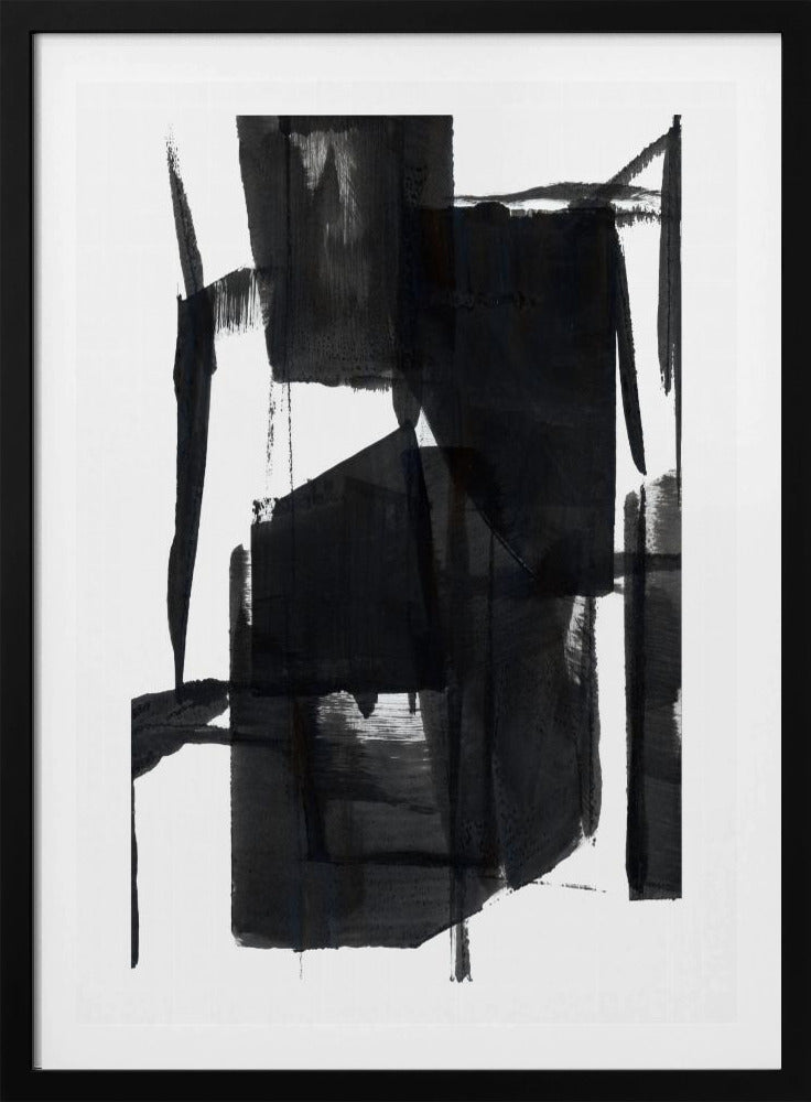 Black and White Abstract Composition No.7 | Poster