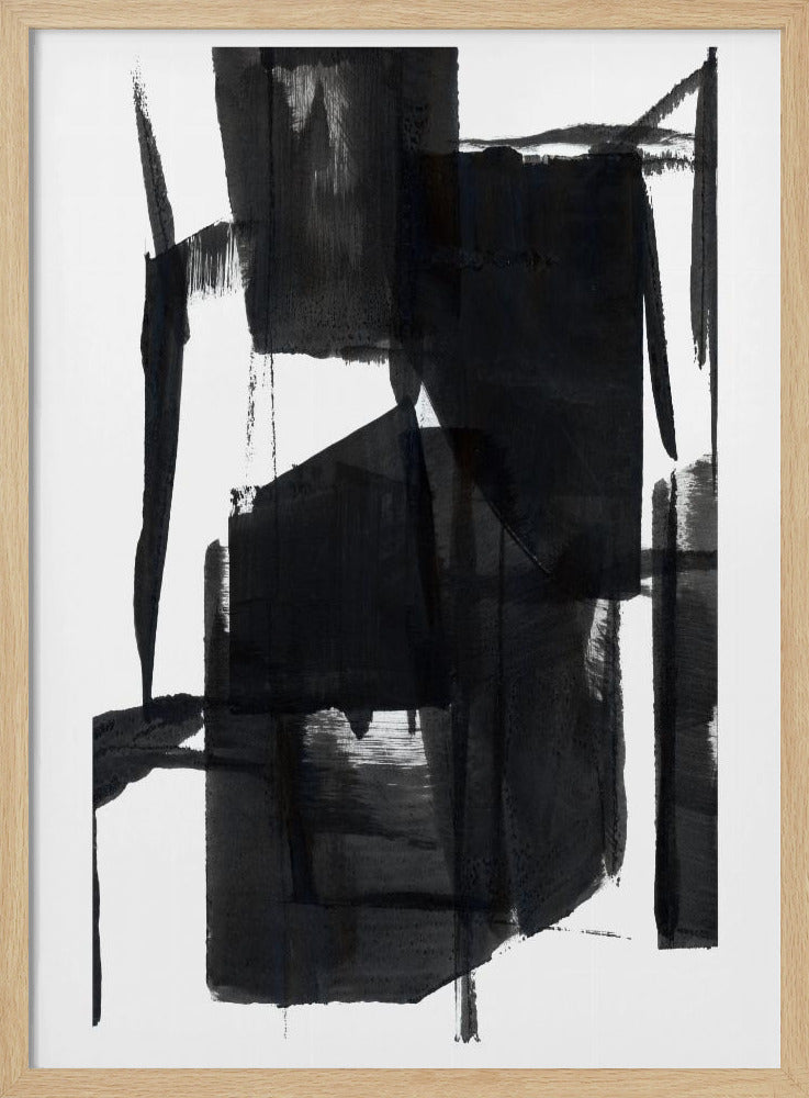 Black and White Abstract Composition No.7 | Poster