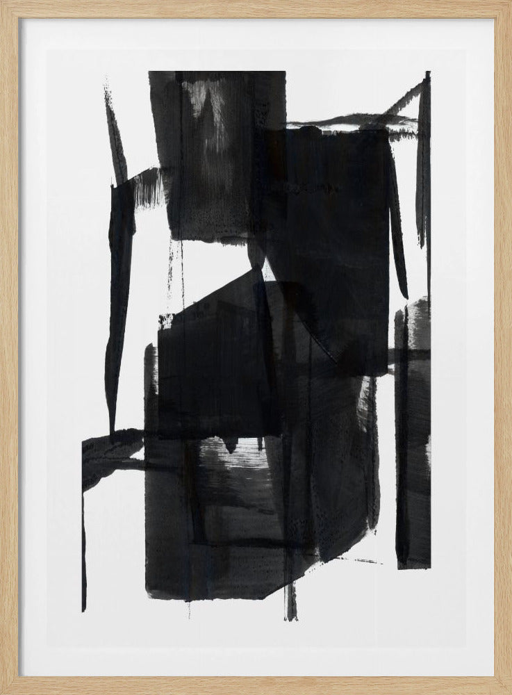Black and White Abstract Composition No.7 | Poster