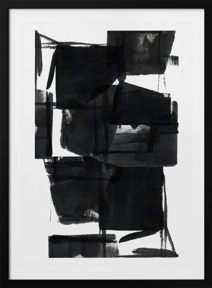 Black and White Abstract Composition No.8 | Poster