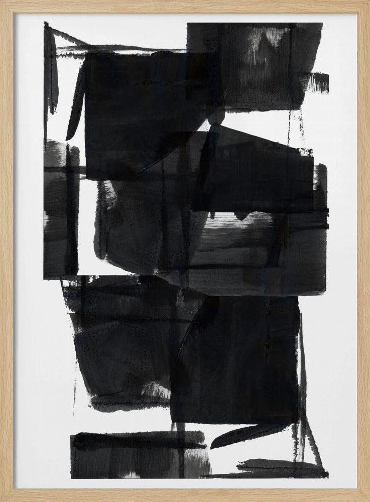 Black and White Abstract Composition No.8 | Poster