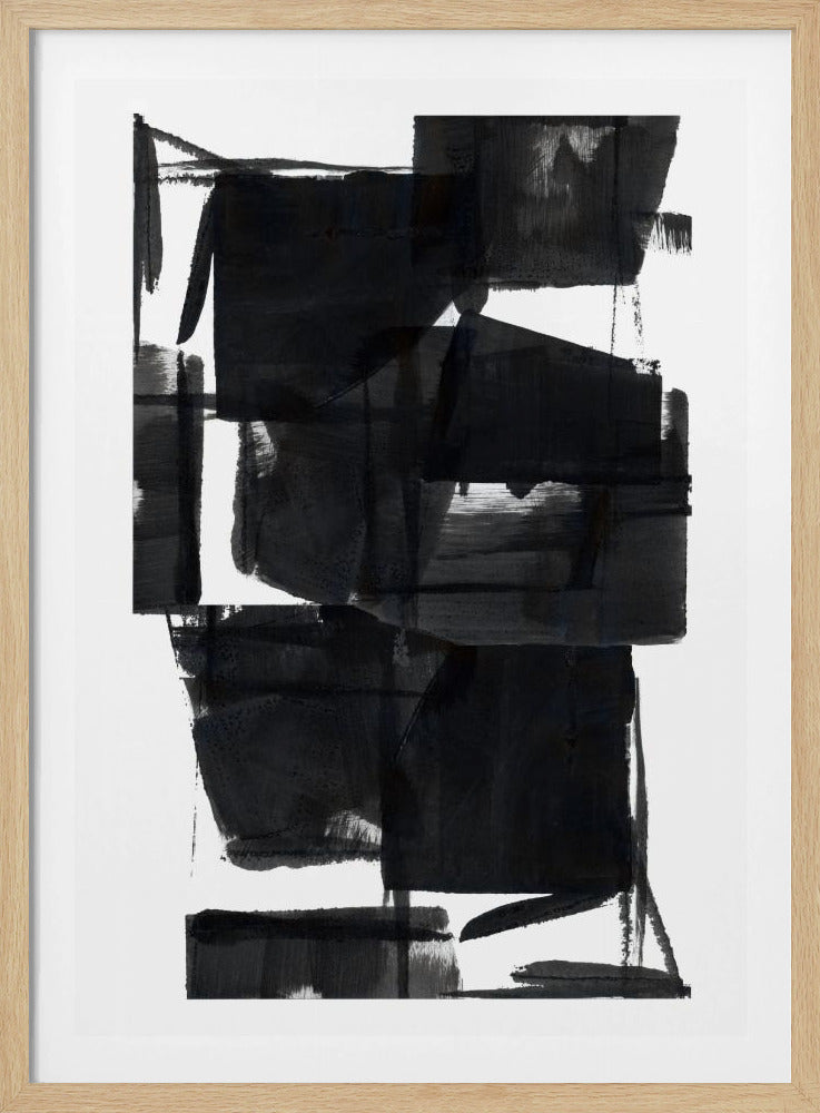 Black and White Abstract Composition No.8 | Poster