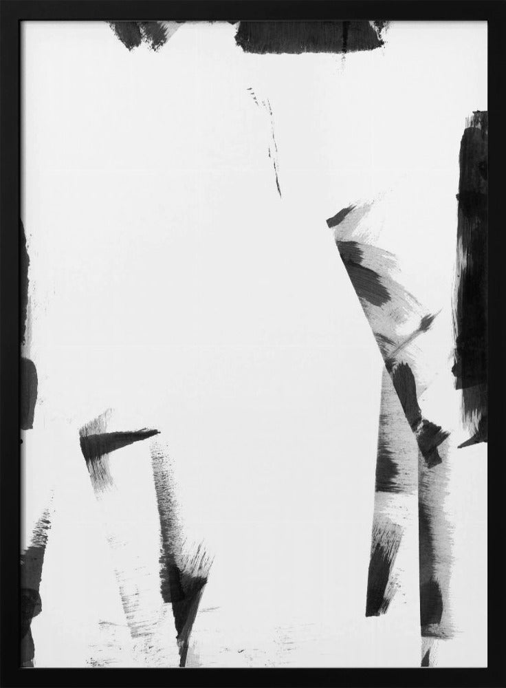 Minimal Black and White Abstract 3 | Poster