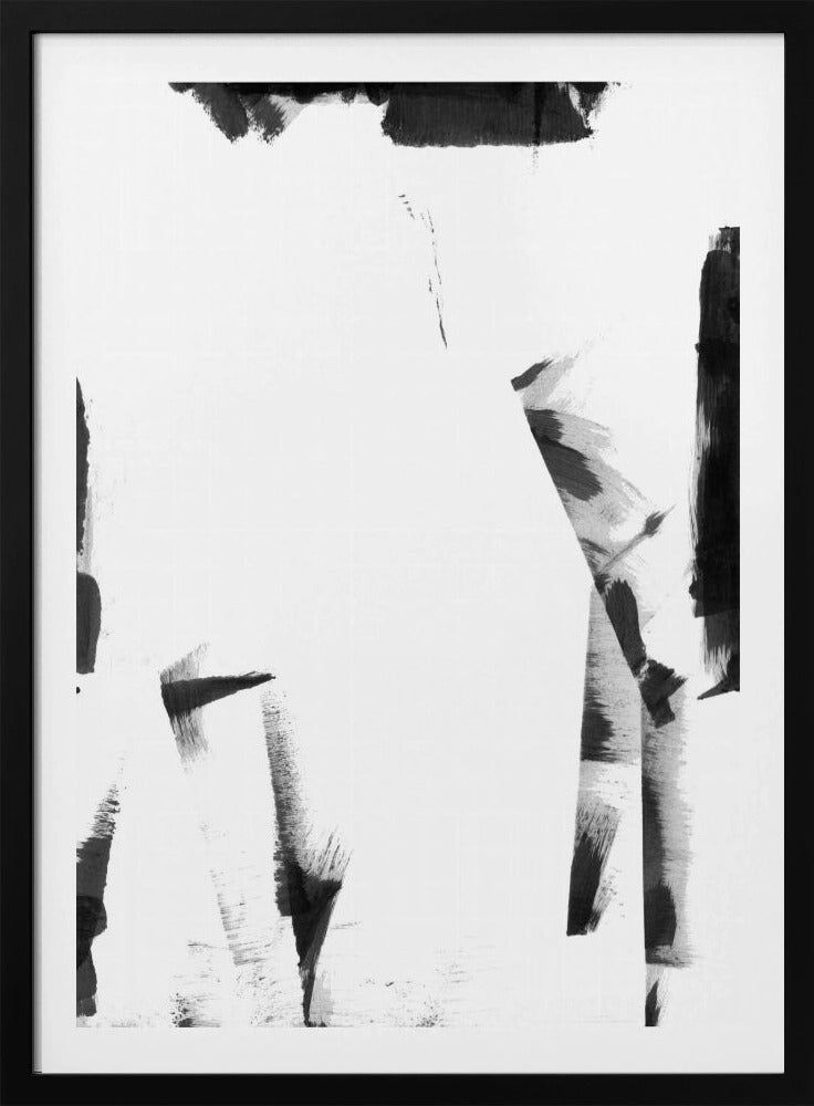 Minimal Black and White Abstract 3 | Poster