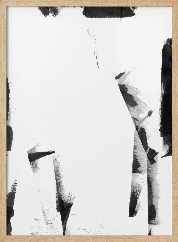 Minimal Black and White Abstract 3 | Poster