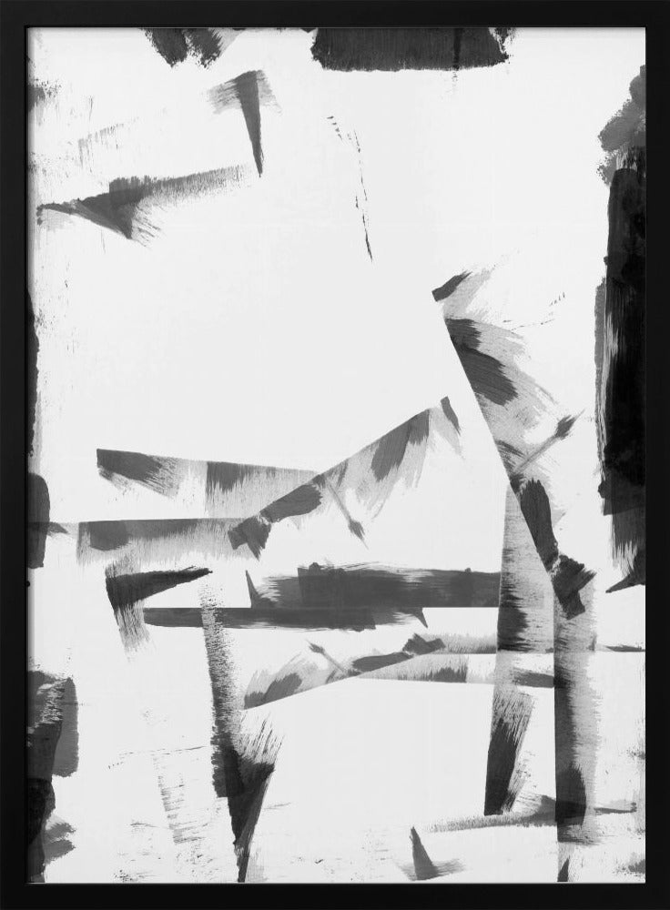 Minimal Black and White Abstract 4 | Poster
