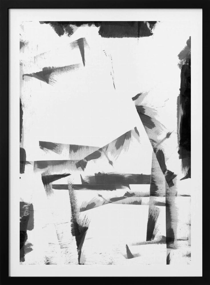 Minimal Black and White Abstract 4 | Poster
