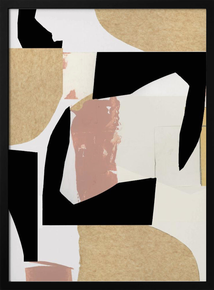 Neutral Abstract Shapes On White 2 | Poster