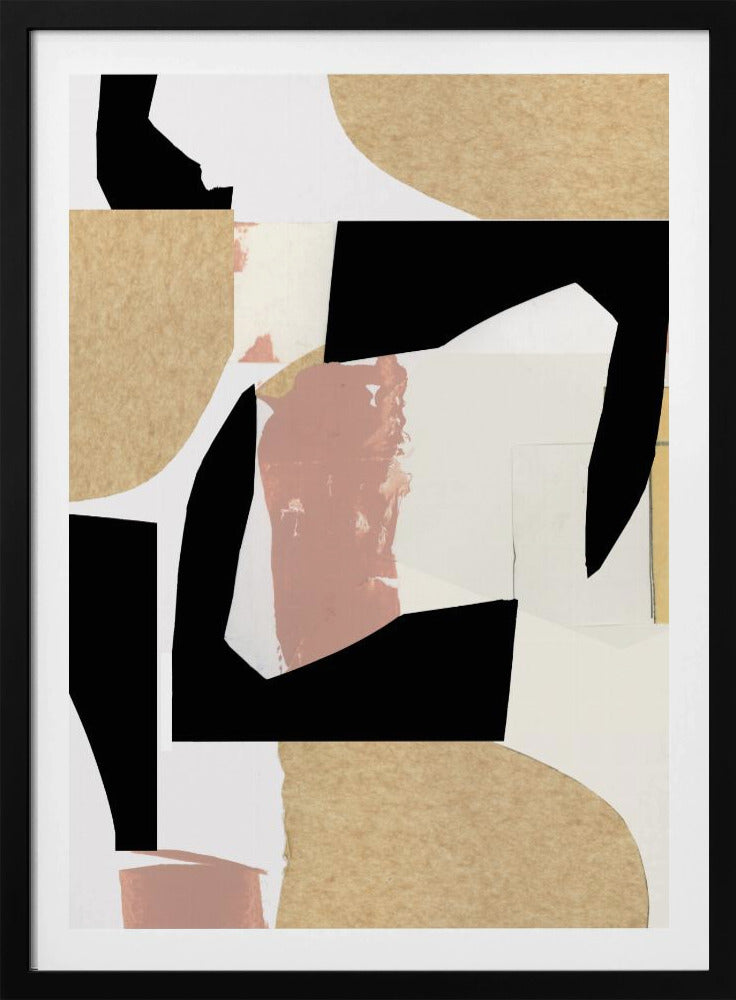 Neutral Abstract Shapes On White 2 | Poster