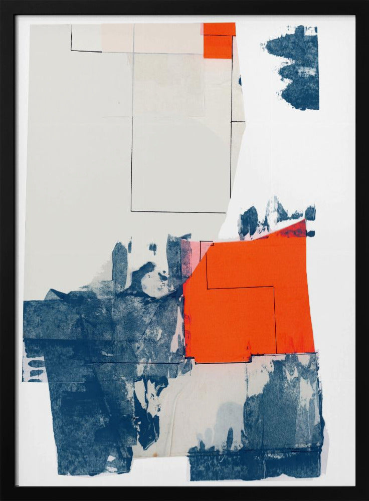 Neutral Abstract Shapes On White 3 | Poster
