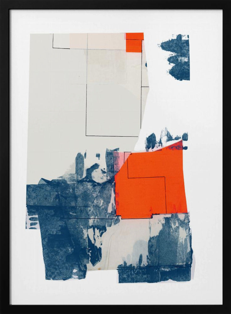 Neutral Abstract Shapes On White 3 | Poster