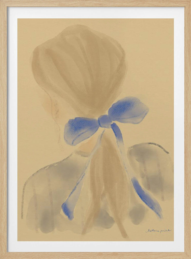 Girl With A Blue Hair Ribbon | Poster
