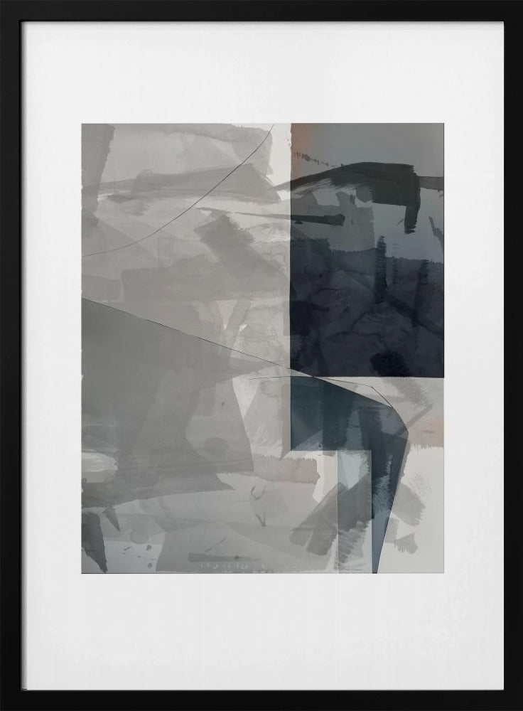 Abstract Monochrome Wash 2 | Poster
