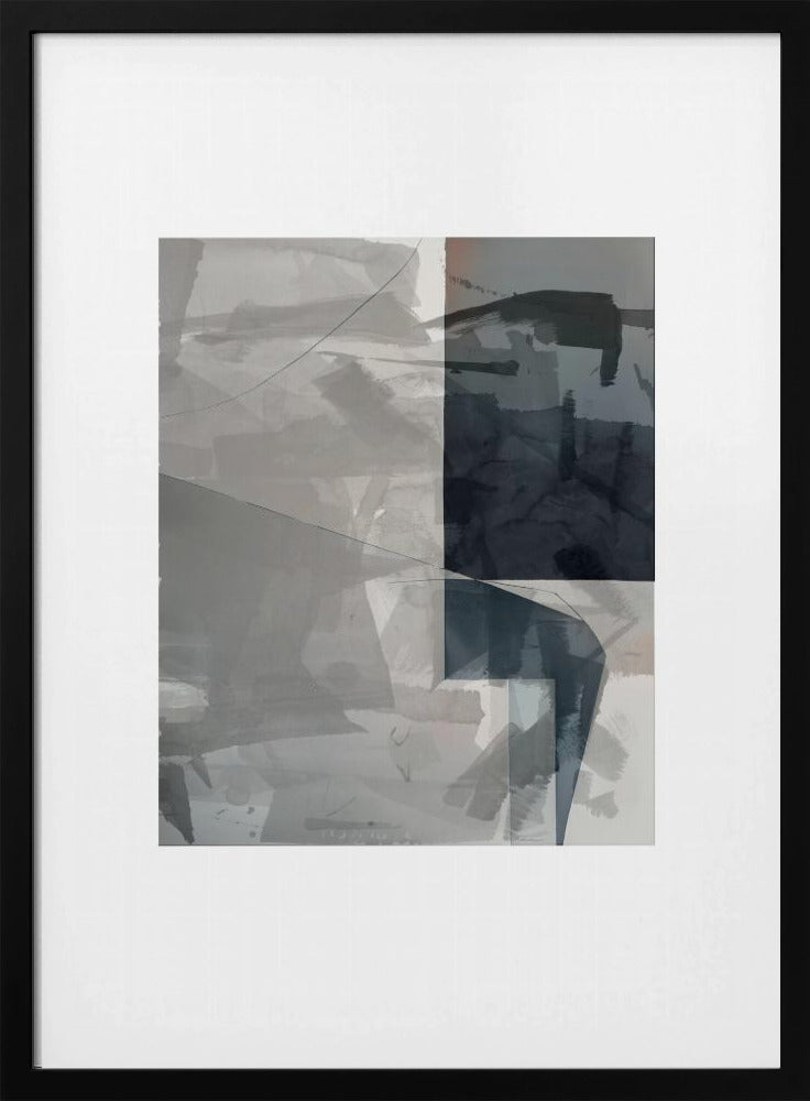 Abstract Monochrome Wash 2 | Poster