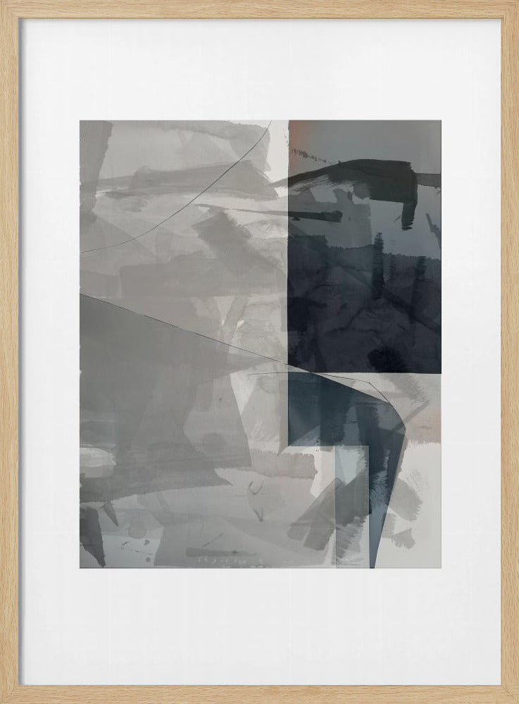 Abstract Monochrome Wash 2 | Poster
