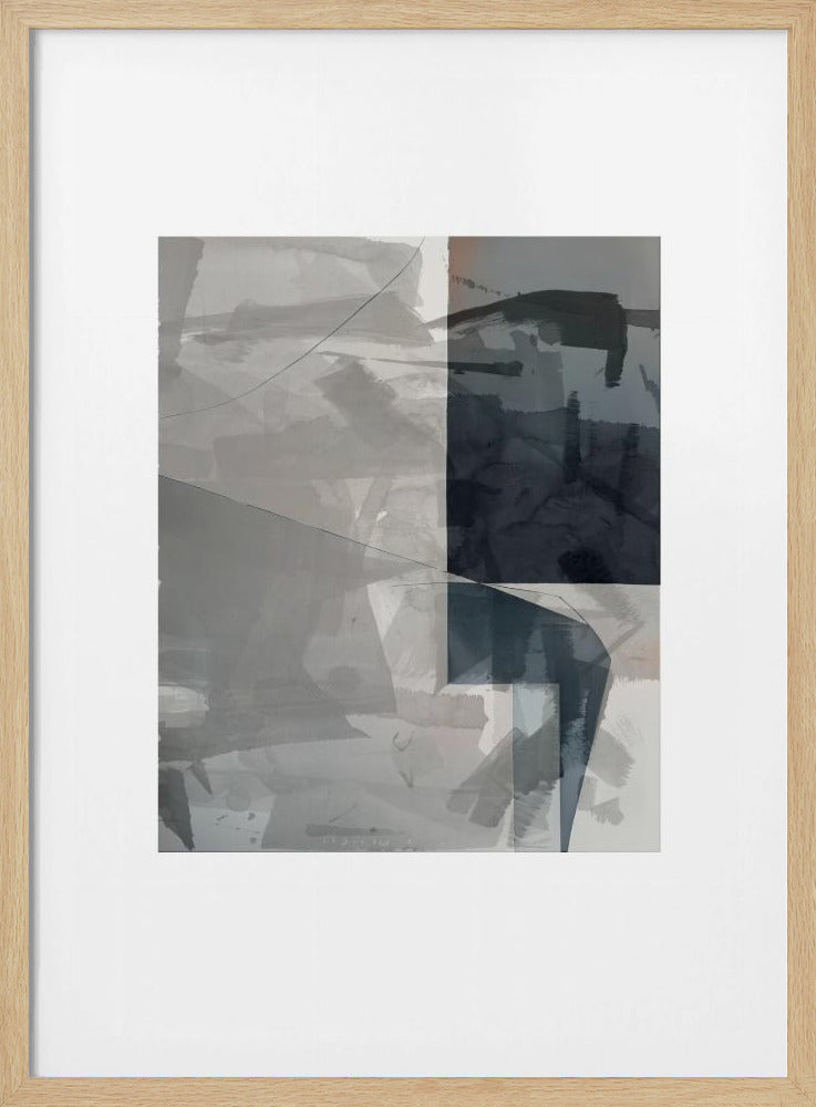 Abstract Monochrome Wash 2 | Poster