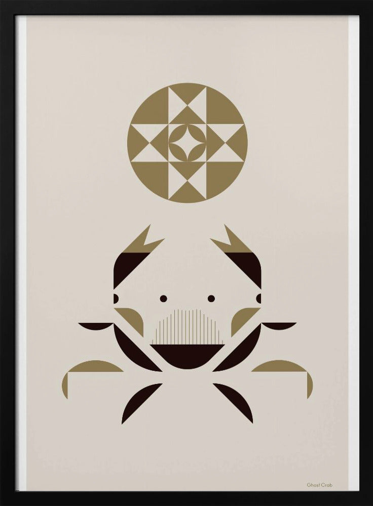Golden Animals - Ghost Crab (White) | Poster