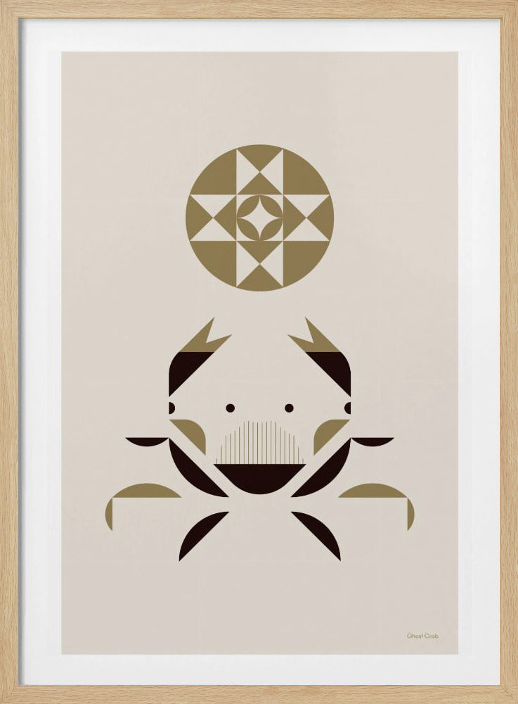 Golden Animals - Ghost Crab (White) | Poster