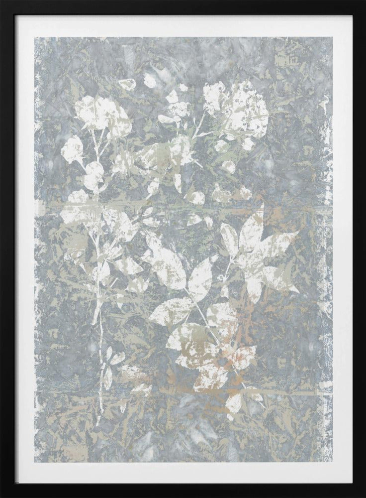 Botanical White Textured Floral 2 | Poster