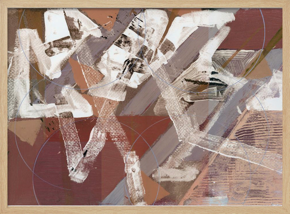 Abstract Circles and Textures 2 | Poster