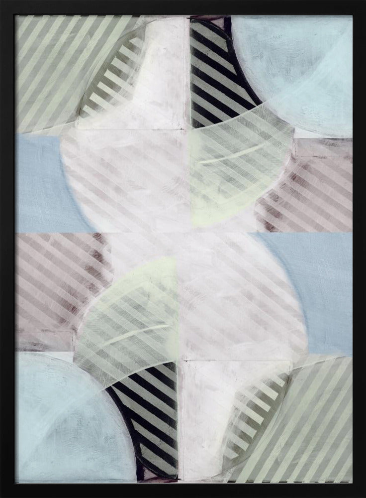 Abstract Misty Stripes 1 | Poster