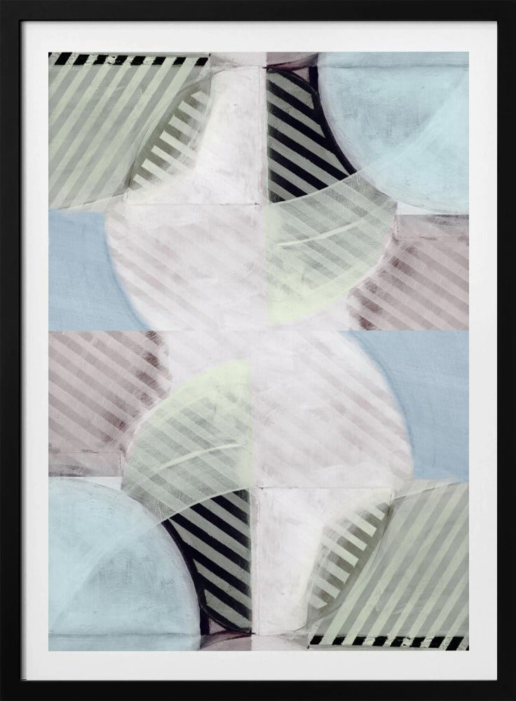 Abstract Misty Stripes 1 | Poster
