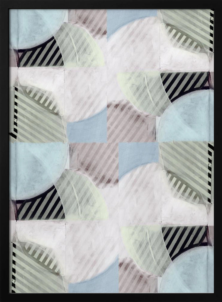 Abstract Misty Stripes 2 | Poster