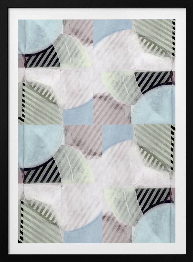Abstract Misty Stripes 2 | Poster
