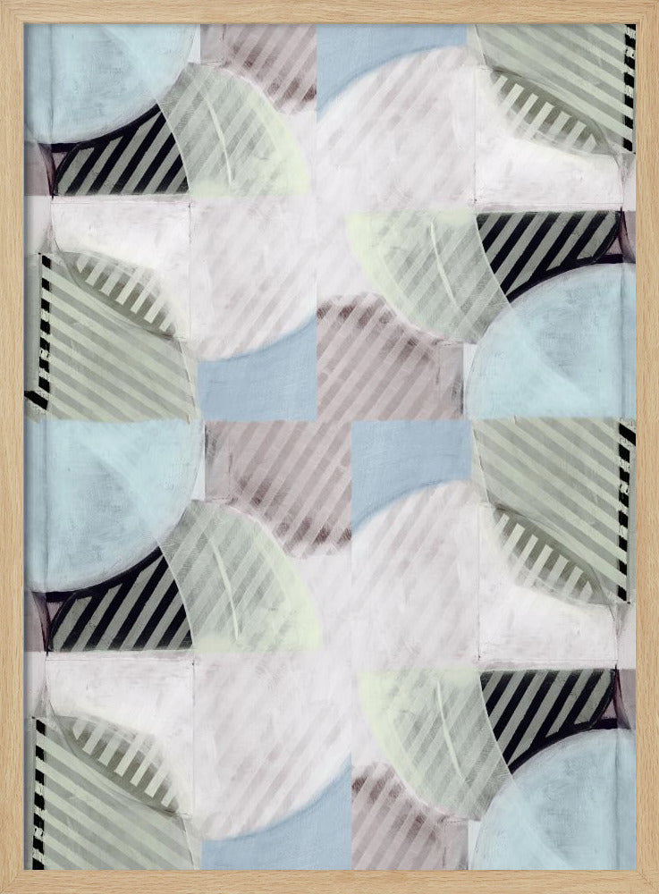Abstract Misty Stripes 2 | Poster