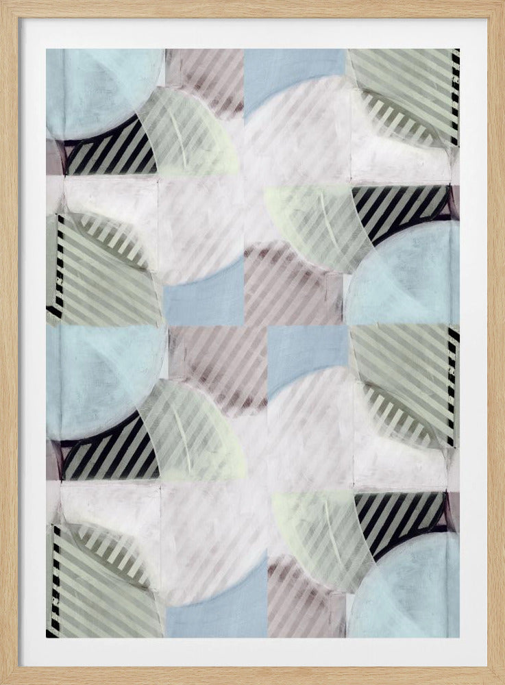 Abstract Misty Stripes 2 | Poster