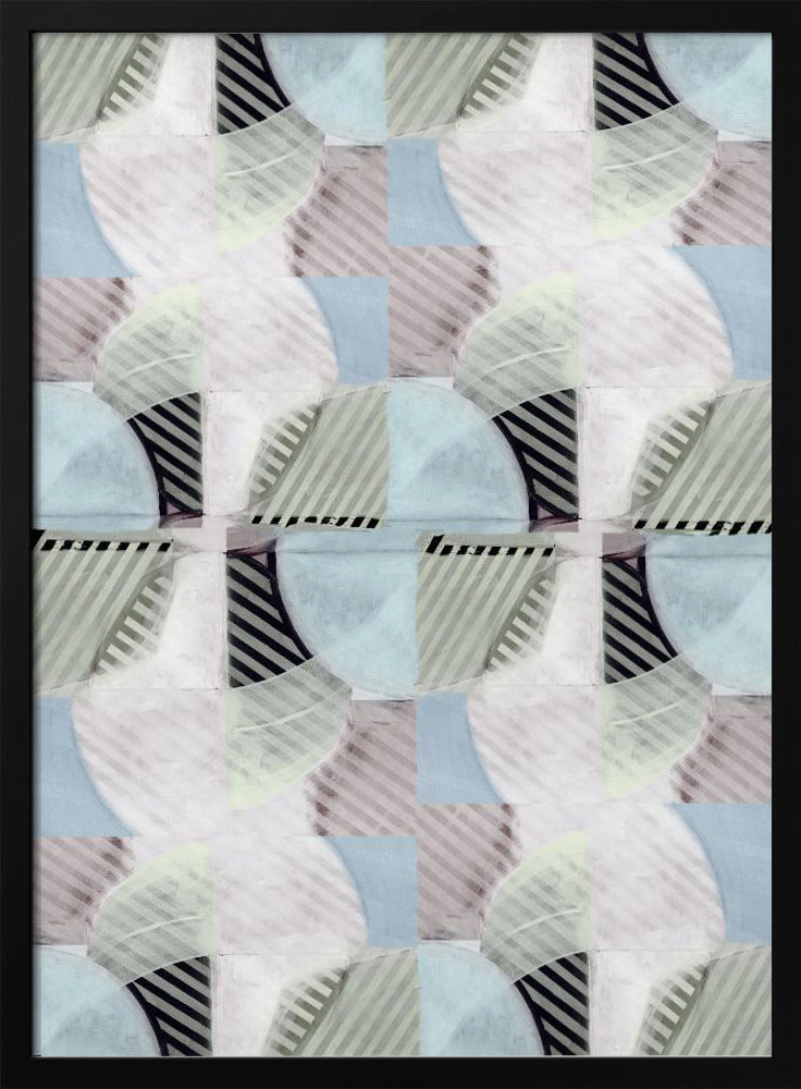 Abstract Misty Stripes 3 | Poster