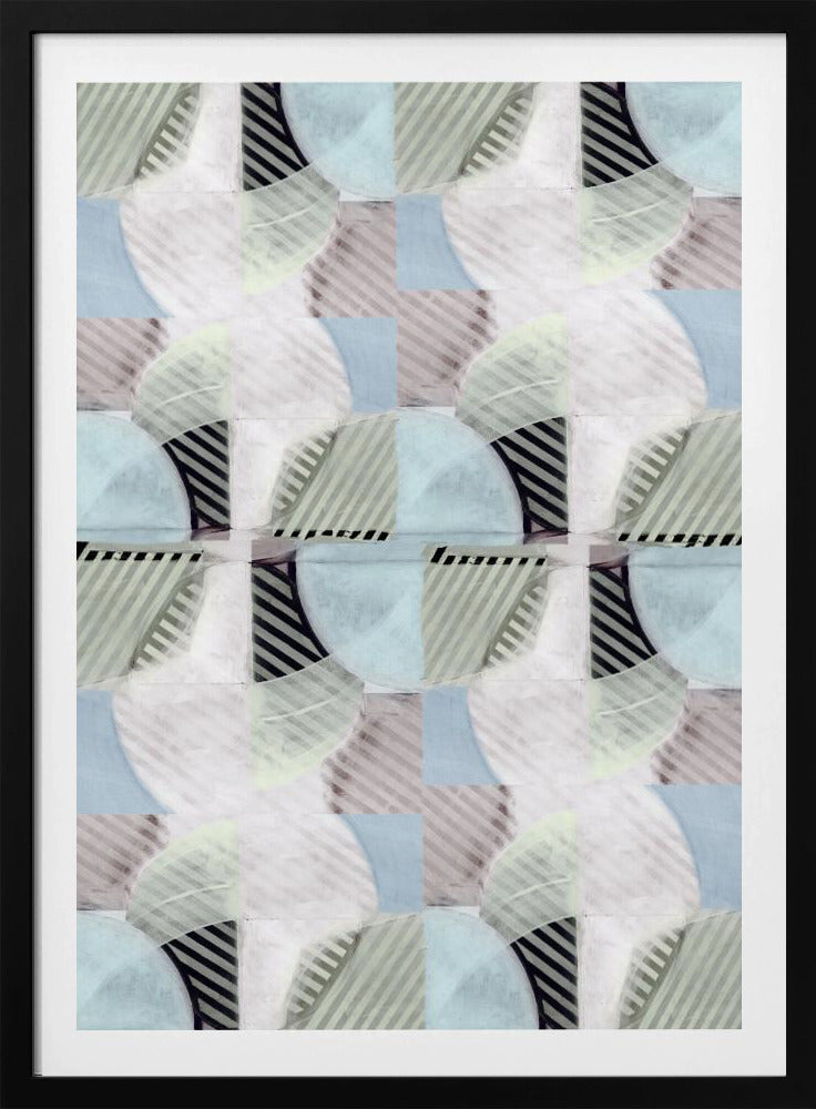 Abstract Misty Stripes 3 | Poster