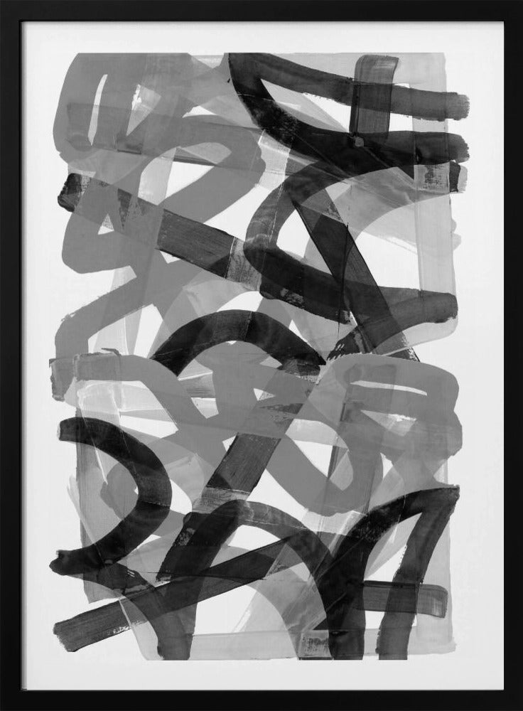 Shuffling Steps Black and White 2 | Poster