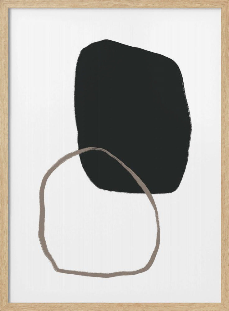 Black Organic Shape | Poster