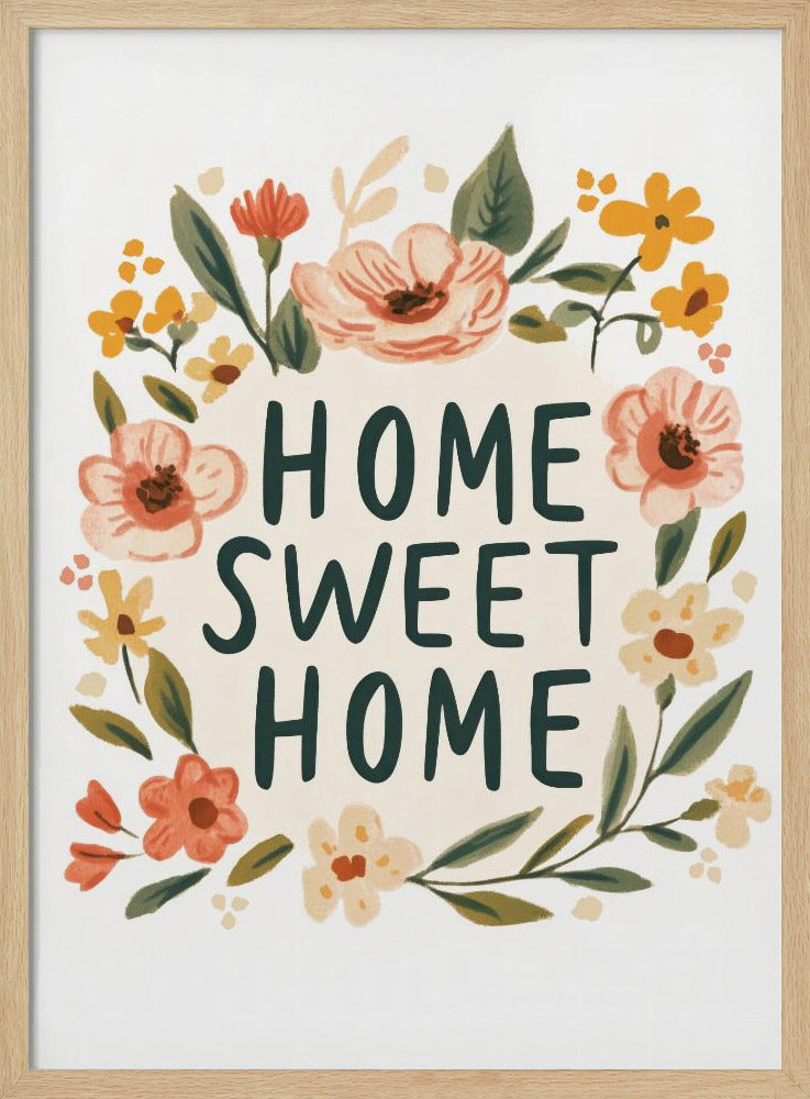 Floral Welcome Sign | Poster
