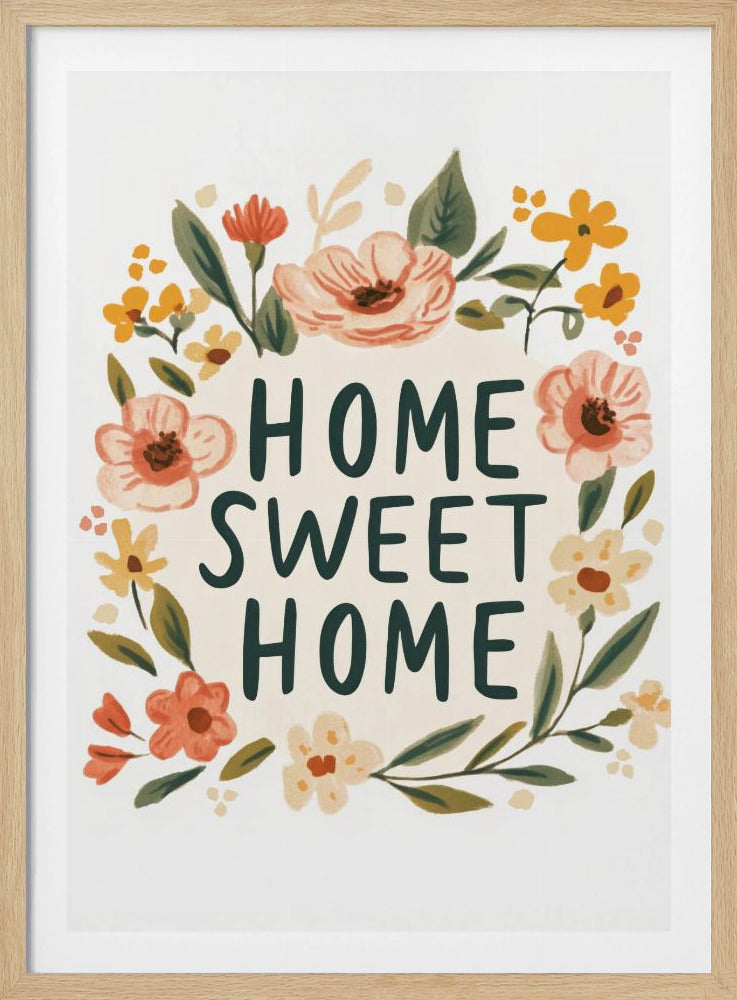 Floral Welcome Sign | Poster