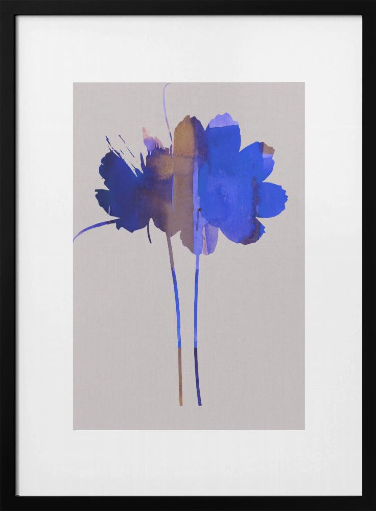 Bright Floral Graphic Print No1 | Poster