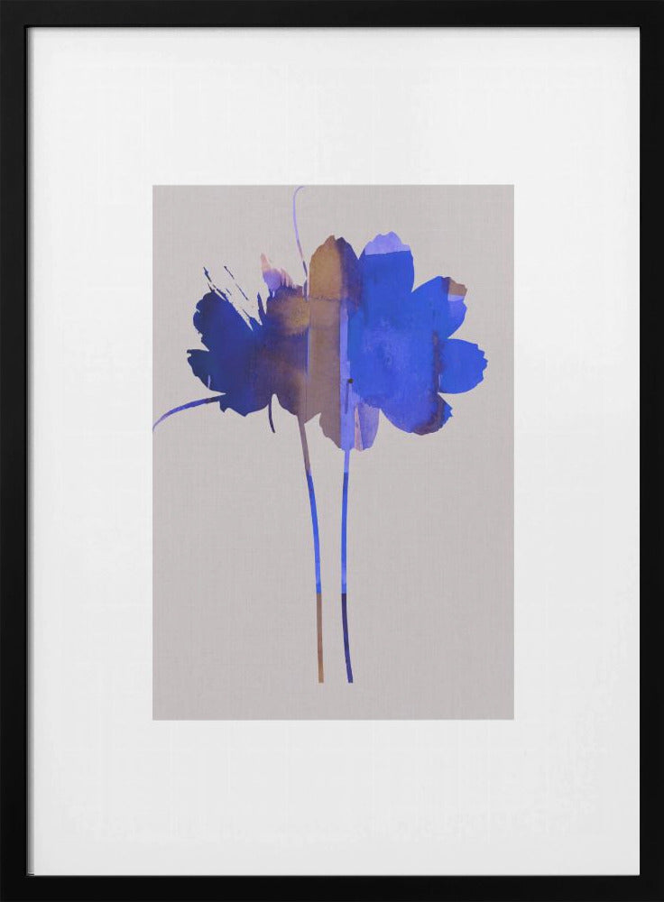Bright Floral Graphic Print No1 | Poster