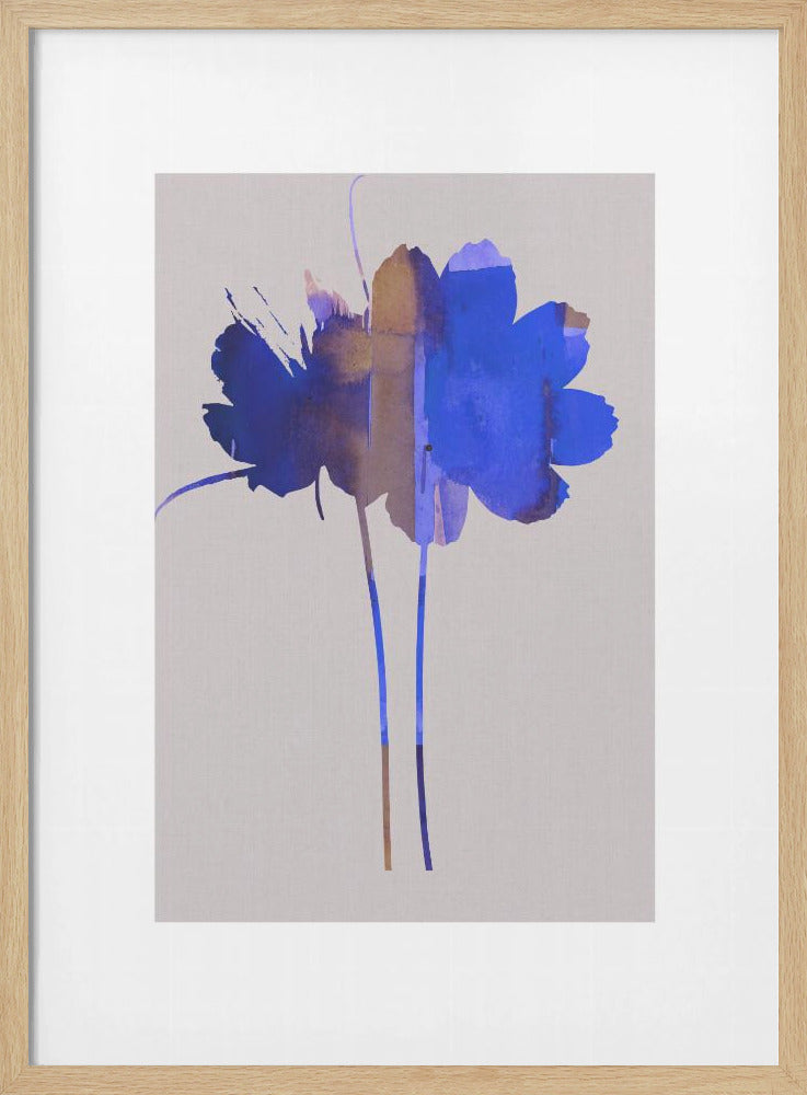Bright Floral Graphic Print No1 | Poster