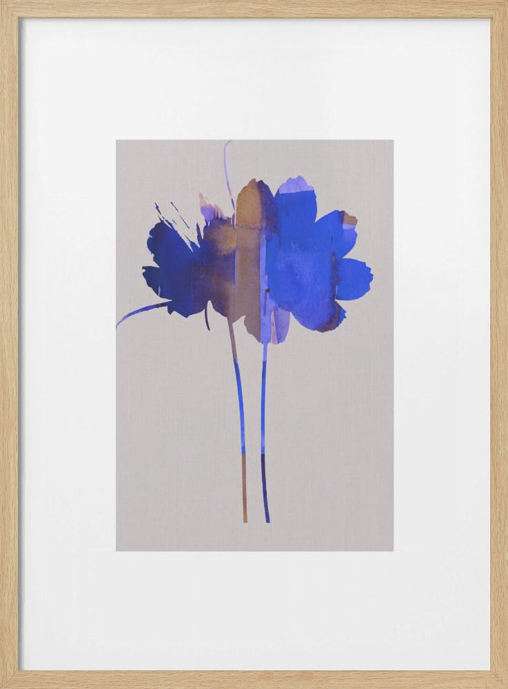 Bright Floral Graphic Print No1 | Poster