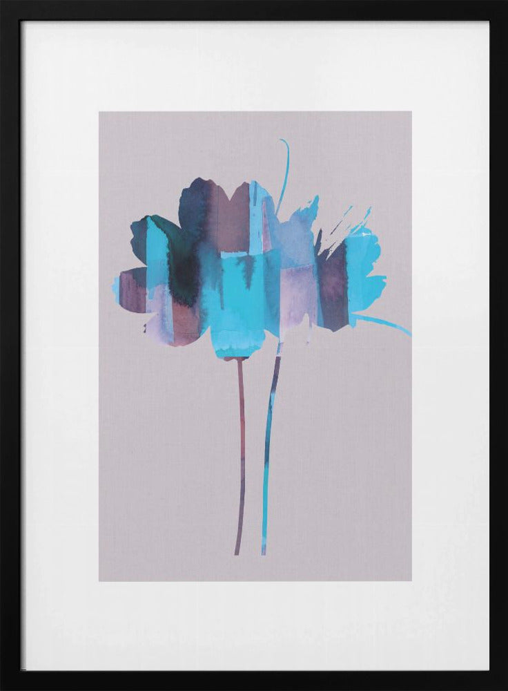 Bright Floral Graphic Print No2 | Poster