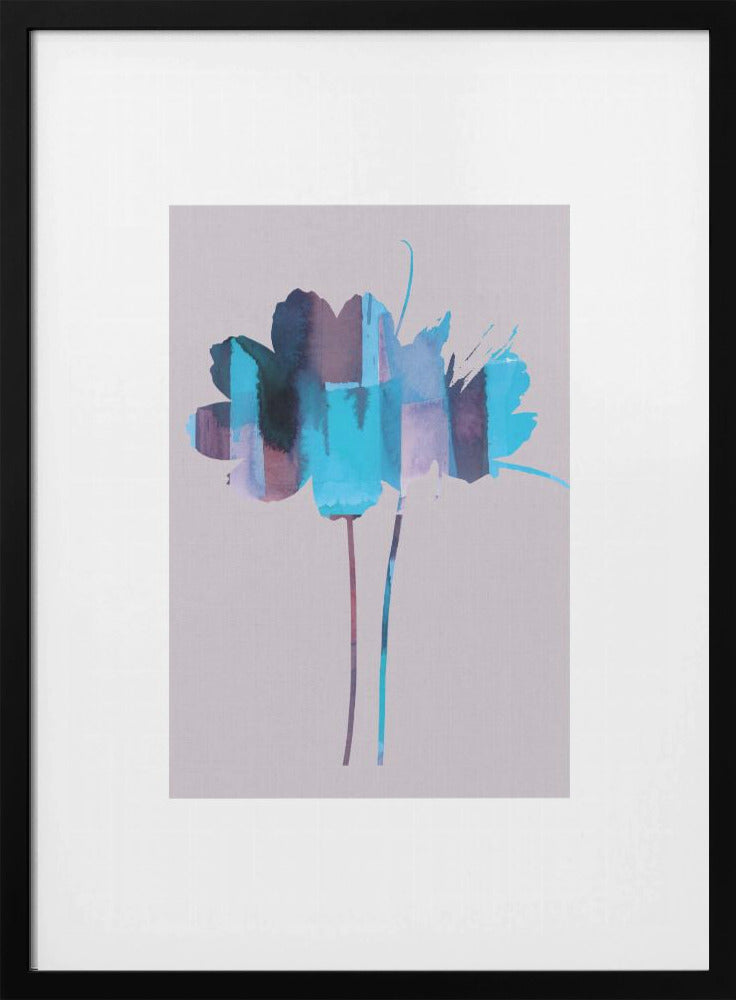 Bright Floral Graphic Print No2 | Poster