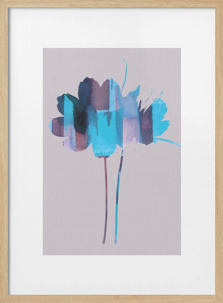 Bright Floral Graphic Print No2 | Poster