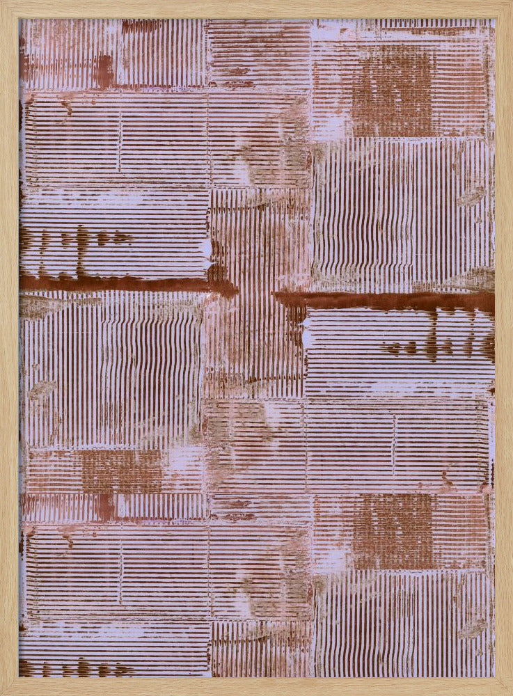 Cinnabar Soft Lines Texture No1 Print | Poster