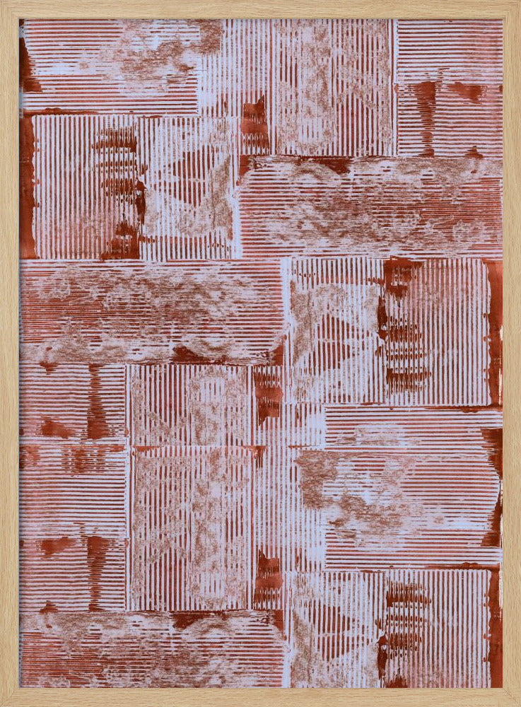 Cinnabar Soft Lines Texture No2 Print | Poster