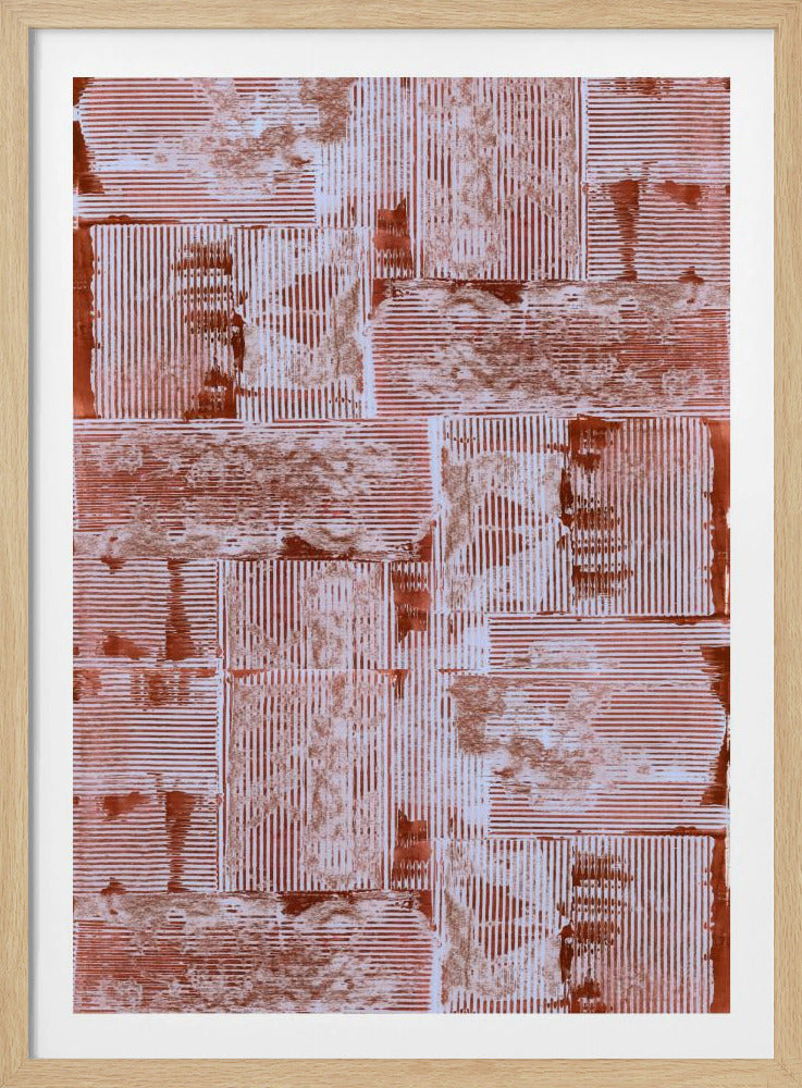 Cinnabar Soft Lines Texture No2 Print | Poster