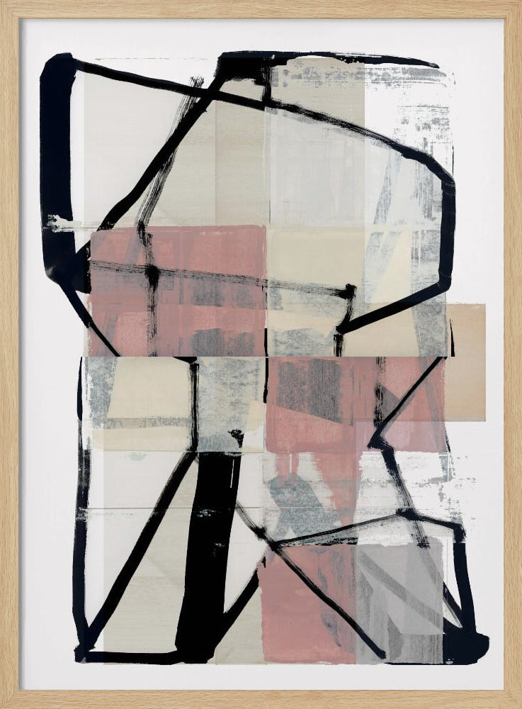Line Art Patchwork Print No2 | Poster